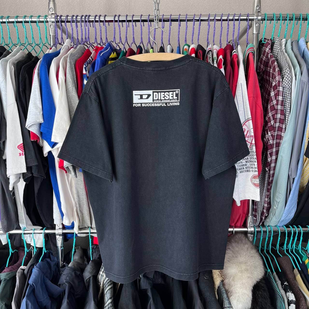 Diesel × Vintage Vintage Diesel Big Logo T Shirt Size US XL / EU 56 / 4 - 4 Thumbnail