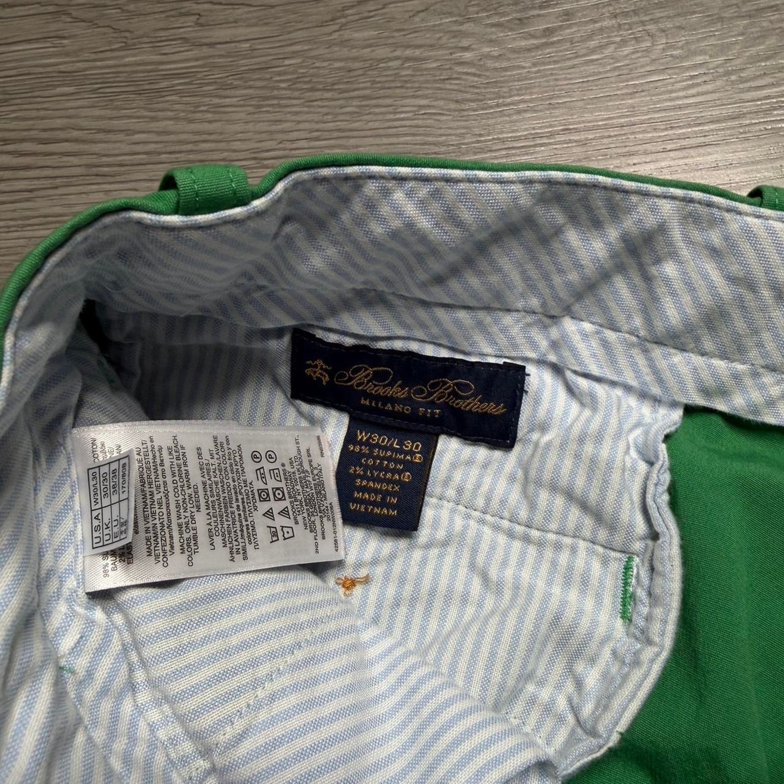 Brooks Brothers Brooks Brothers Milano Fit Casual Chino Pants 30x30 Green Size US 30 / EU 46 - 3 Thumbnail