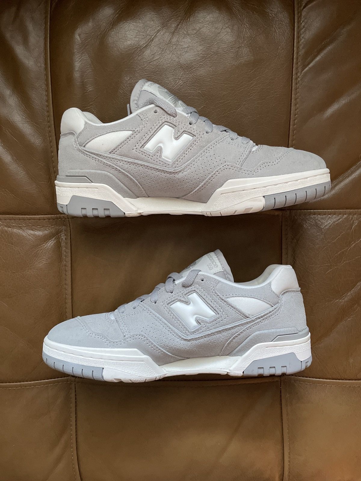 New Balance New Balance 550 Grey/White Suede Size US 9 / EU 42 - 2 Thumbnail