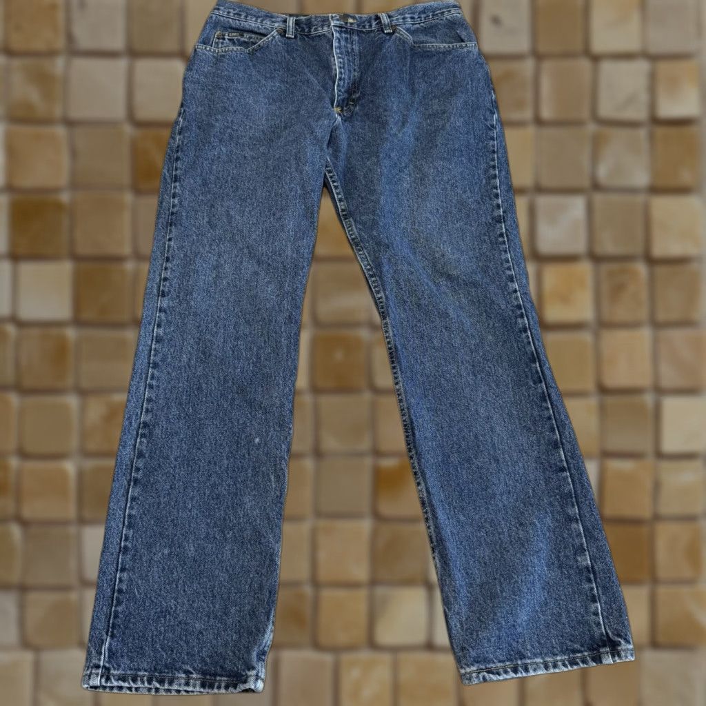 Lee VINTAGE Lee Jeans Men 38x32 Denim Straight Fit Cotton Zip Fly Blue 80s 90s Casual Size US 38 / EU 54 - 1 Thumbnail