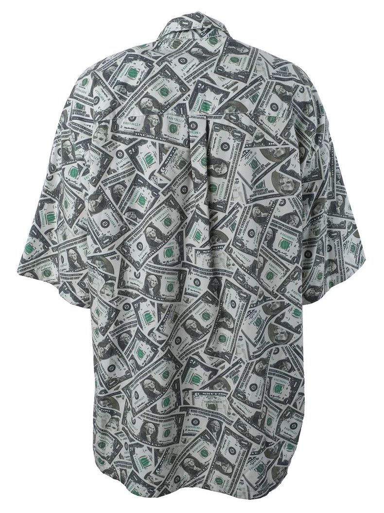 Balenciaga Balenciaga size 34 Dollar bill shirt Size XS / US 0-2 / IT 36-38 - 2 Thumbnail