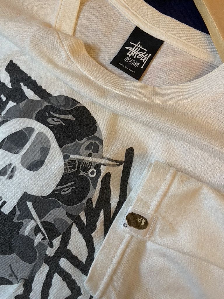 Bape × Stussy 2010 Bape x Stussy Survival Of The Fittest T Shirt Size US M / EU 48-50 / 2 - 6 Thumbnail