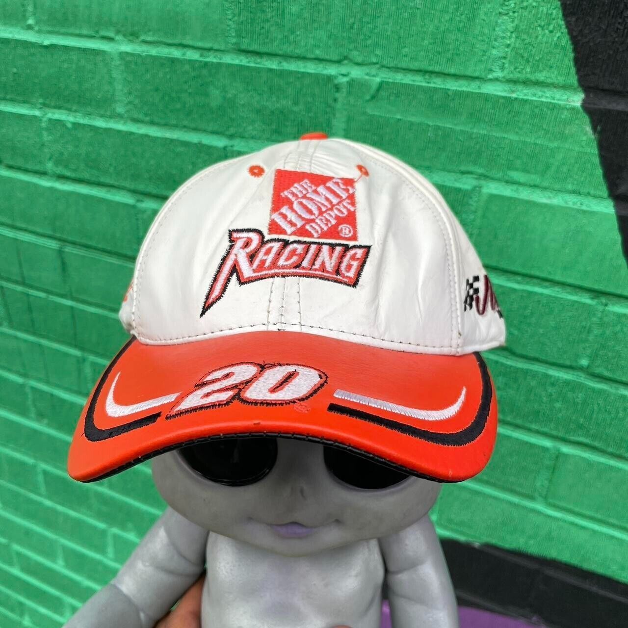 NASCAR 2002 Vintage NASCAR Tony Stewart Leather Hat Strapback Raci Size ONE SIZE - 1 Thumbnail