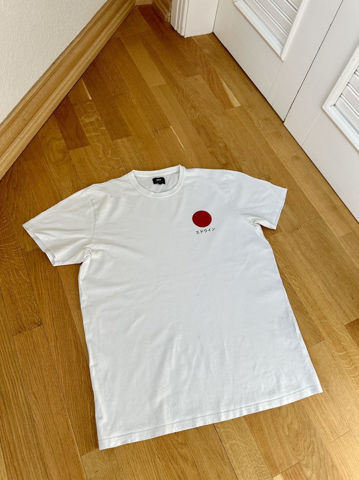Edwin Men’s Edwin Japanese Sun Set T-shirt M Size White Size US M / EU 48-50 / 2 - 1 Thumbnail
