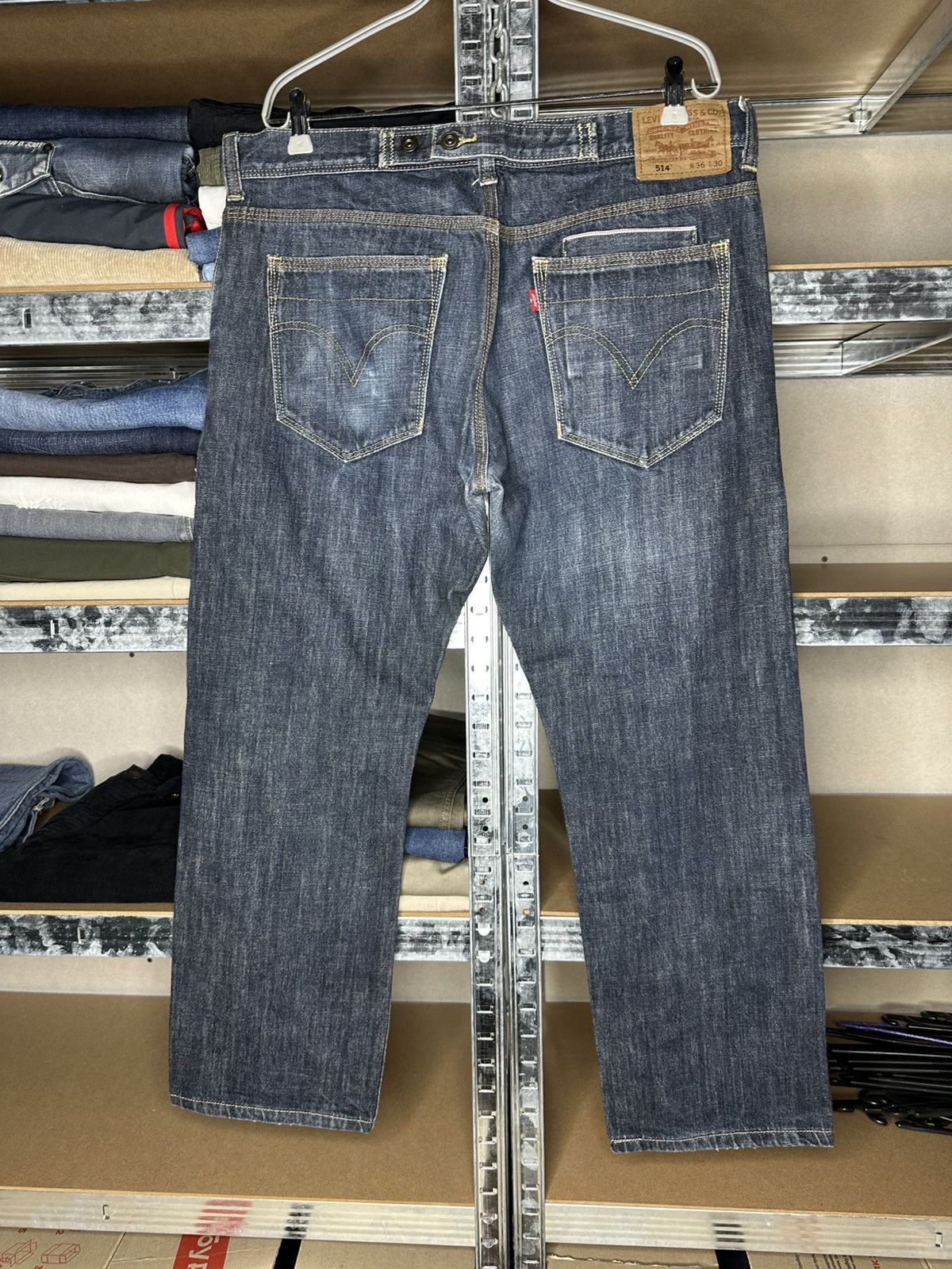 Levi's Levi’s 514 Selvedge Denim Jeans Blue 36x30 Men’s Pants Size US 36 / EU 52 - 2 Thumbnail