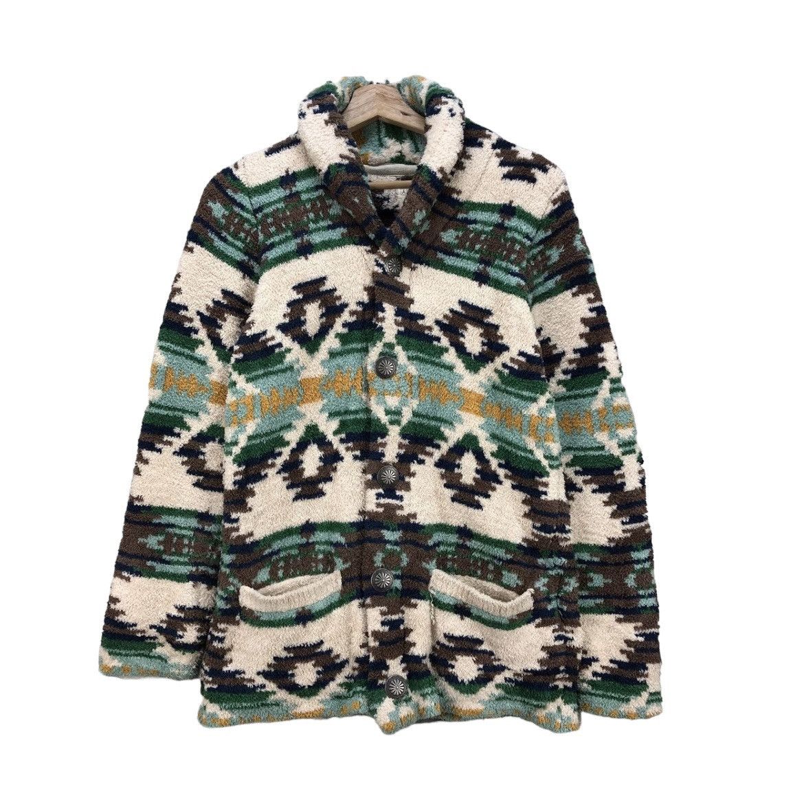 Aztech Mountain × Japanese Brand Vintage Japanese Brand Arh Fleece Navajo Style Size S / US 4 / IT 40 - 1 Thumbnail
