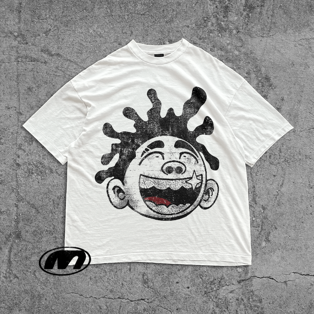 Other MISFIT Cartoon Tee – Y2K Vintage Streetwear White Shirt Size US L / EU 52-54 / 3 - 1 Thumbnail