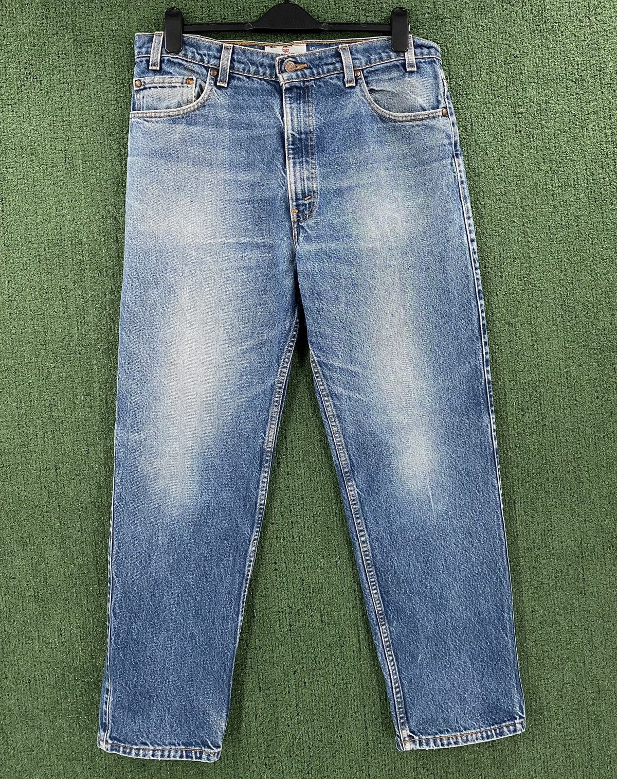 Levi's Vintage 90’s Levi’s 540 Relaxed Fit Brown Tab Jeans 35x28 Size US 35 - 1 Thumbnail