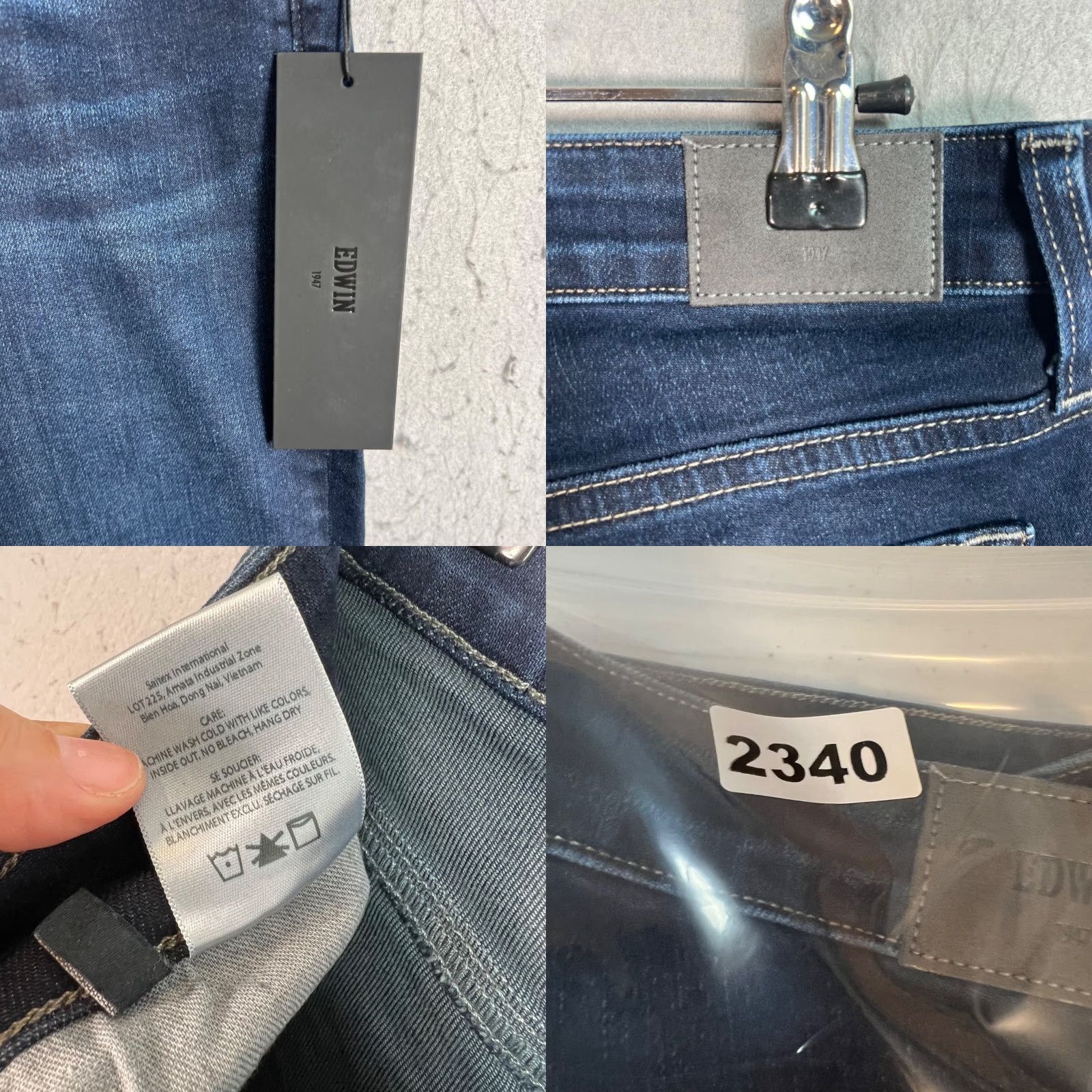 Edwin Edwin Womens Jeans Bootcut Denim 28 Size Dark Wash Raw Hem Cotton Blend Size 28" / US 6 / IT 42 - 9 Thumbnail