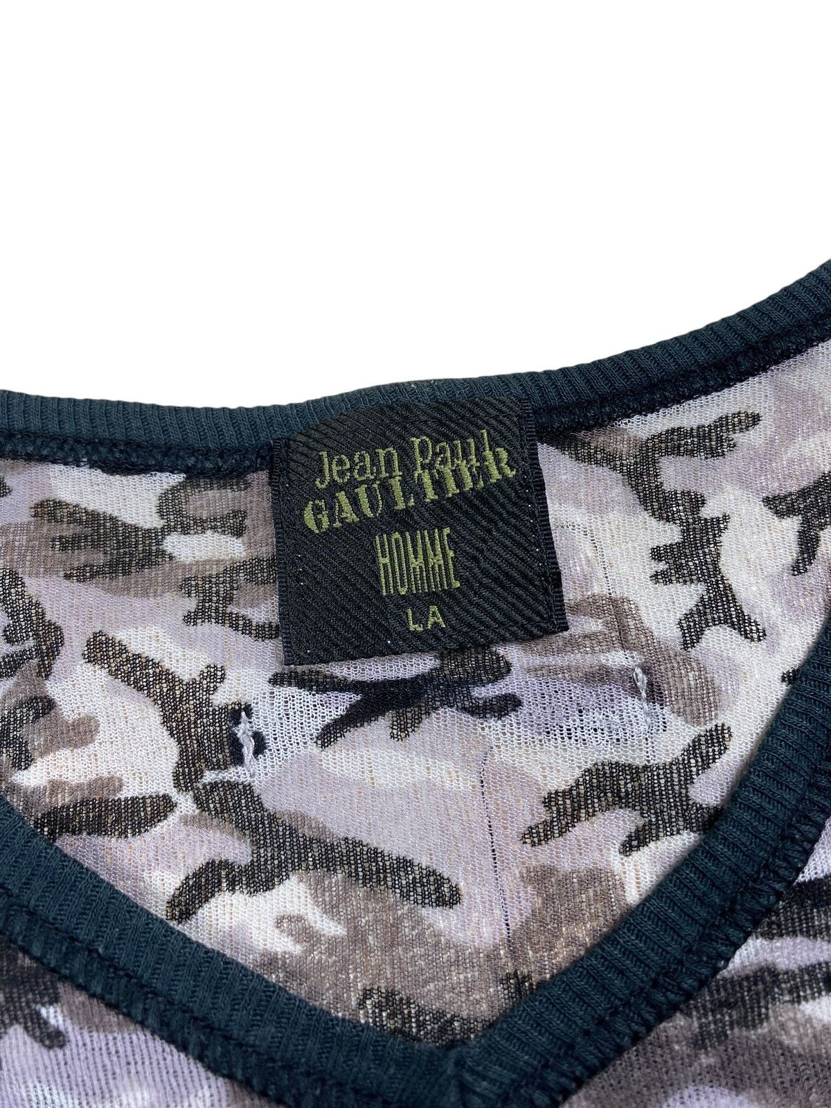 Jean Paul Gaultier Jean Paul Gaultier Camo Mesh Top Size US S / EU 44-46 / 1 - 6 Thumbnail