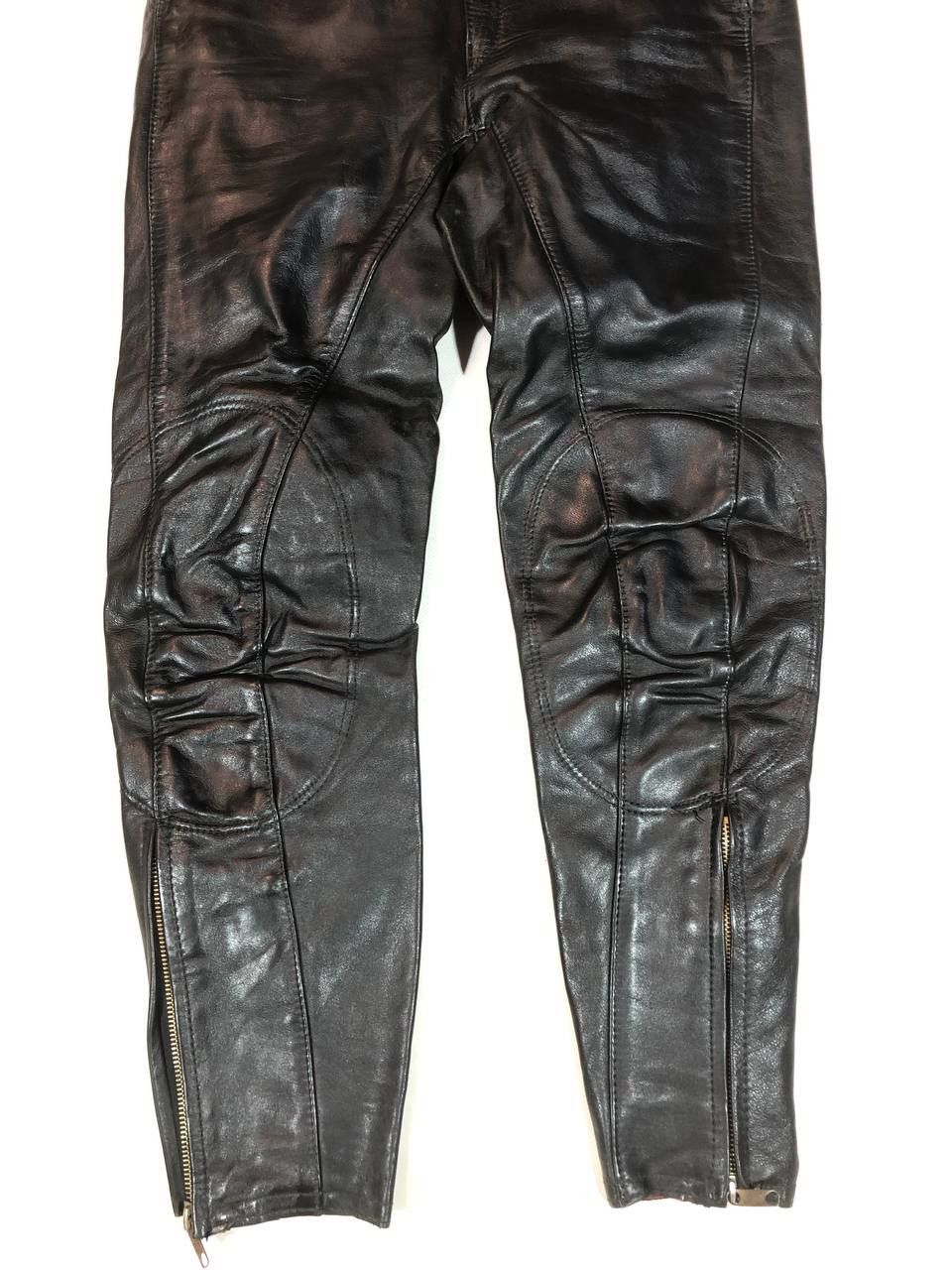 Genuine Leather × Vintage Harro Vintage Leather Racing Moto Pants Size US 28 / EU 44 - 3 Thumbnail