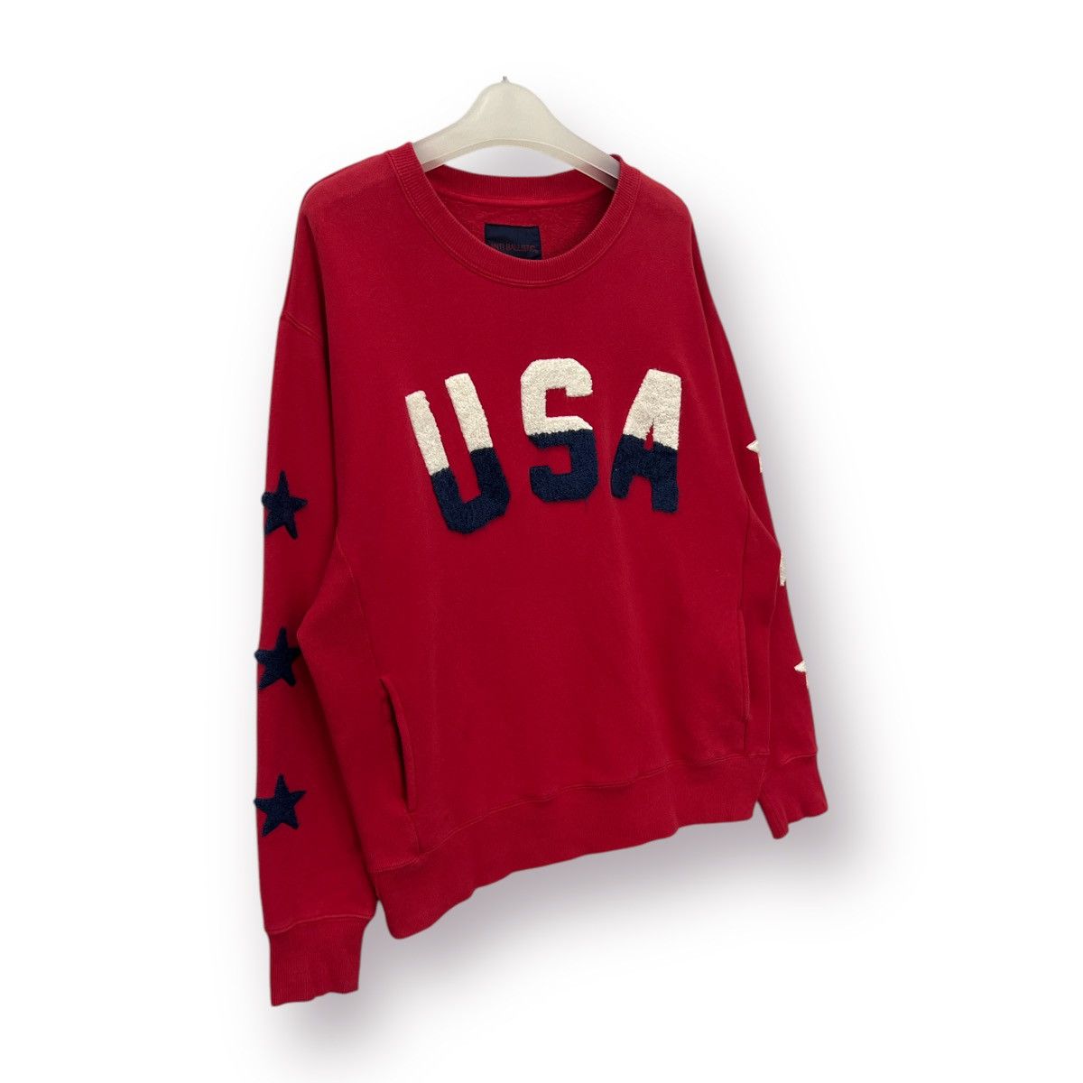 Japanese Brand 🔥 Anti Ballistic USA logo Roundneck Sweatshirt - M Size US L / EU 52-54 / 3 - 3 Thumbnail