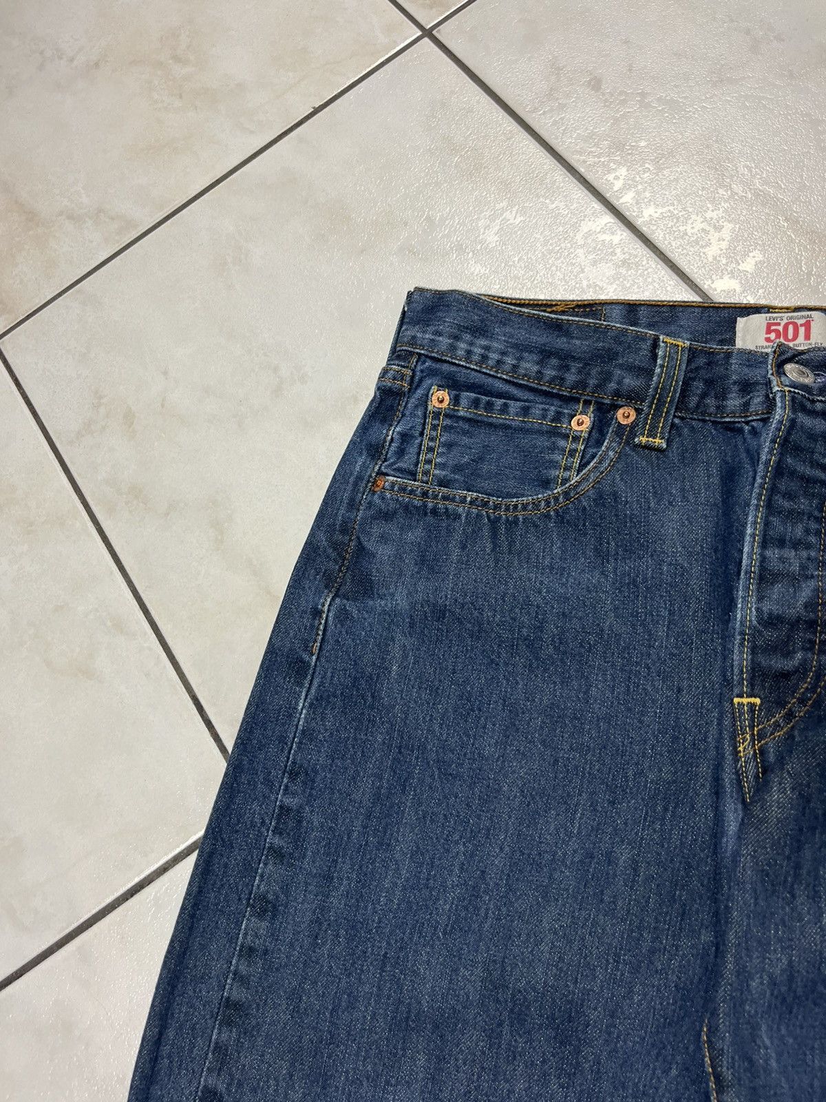 Levi's × Levi's Vintage Clothing × Vintage Vintage Levi’s 501 navy denim jeans pants regular straight Size US 33 - 7 Thumbnail