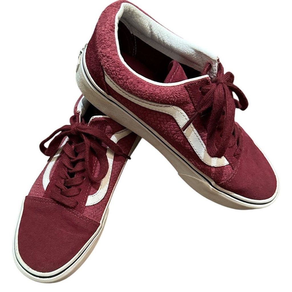 Vans Vans Suede Sneakers Dark Red Wine SZ 7.5 WMN/6 MN Size US 7.5 / IT 37.5 - 2 Thumbnail