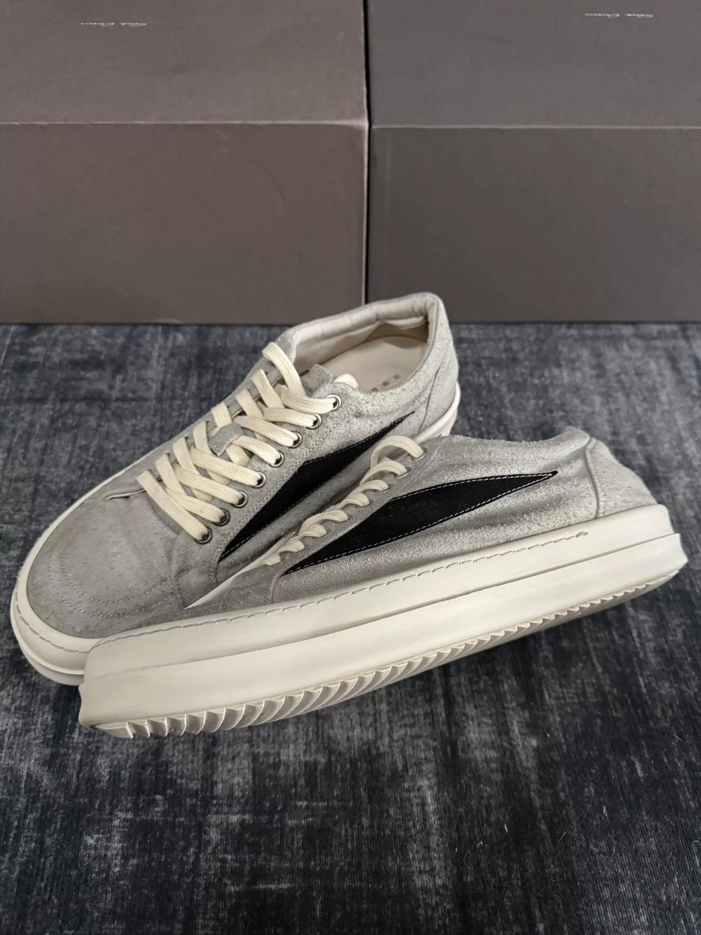 Rick Owens Rick Owens Suede Blue Lowtop Sneakers 43 Men Size US 10 / EU 43 - 1 Thumbnail