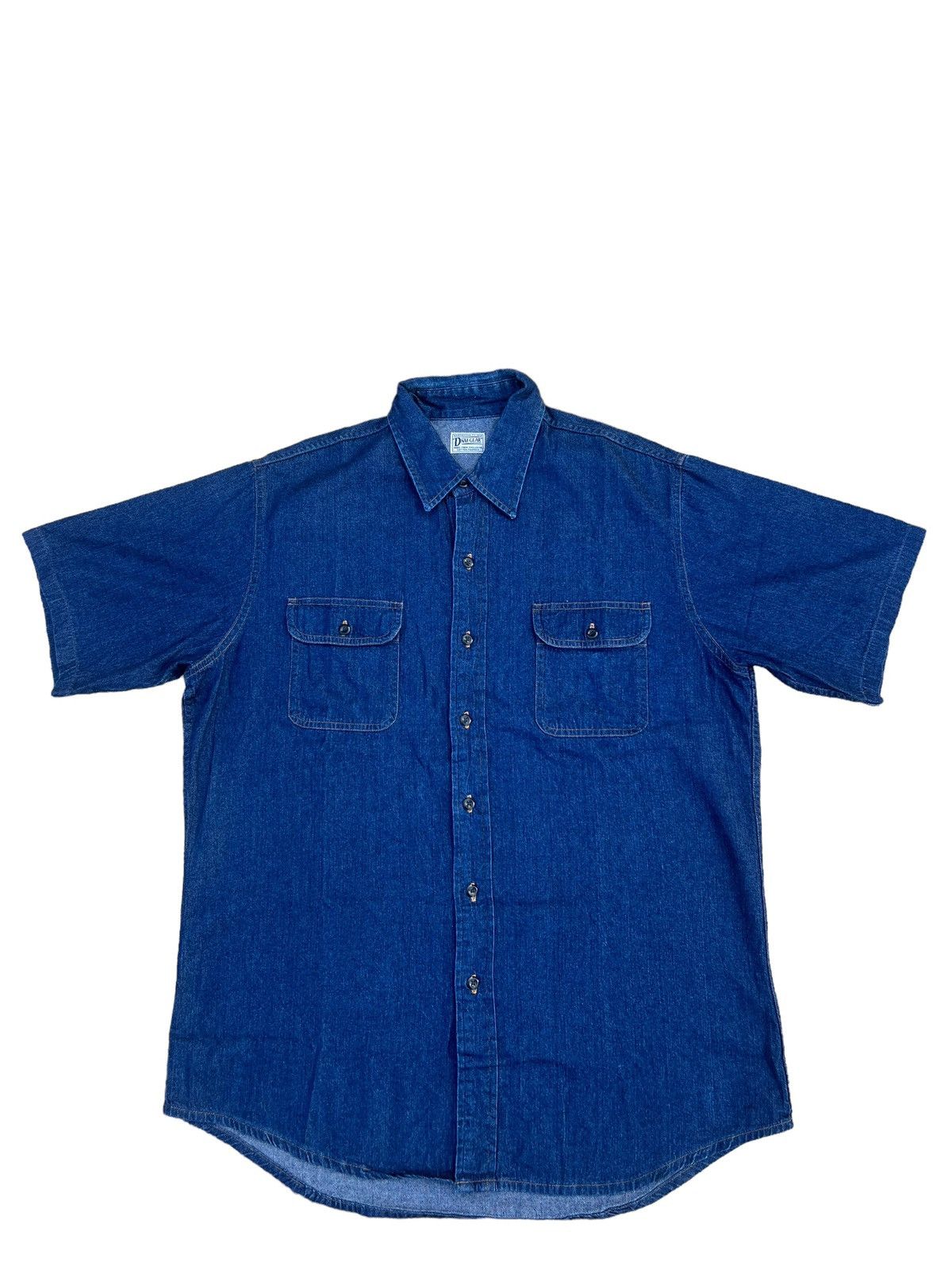 Denime × Japanese Brand Vintage DENIME Orizzonti Japan Indigo Blue Denim Shirt Size US L / EU 52-54 / 3 - 1 Thumbnail
