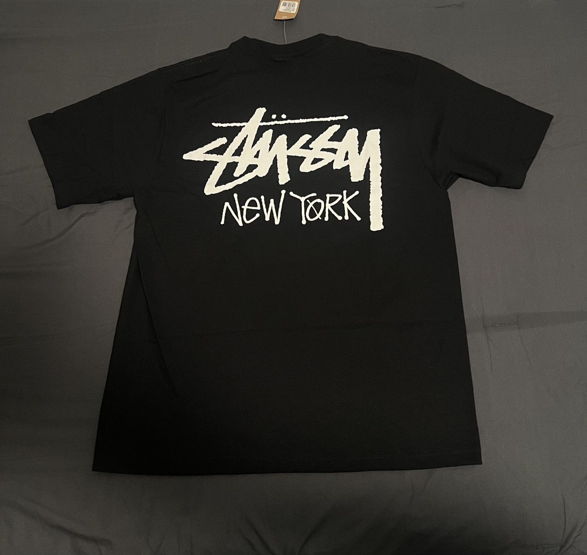 Stussy Stussy New York Exclusive Stock Tee Black Size Medium Size US M / EU 48-50 / 2 - 2 Thumbnail
