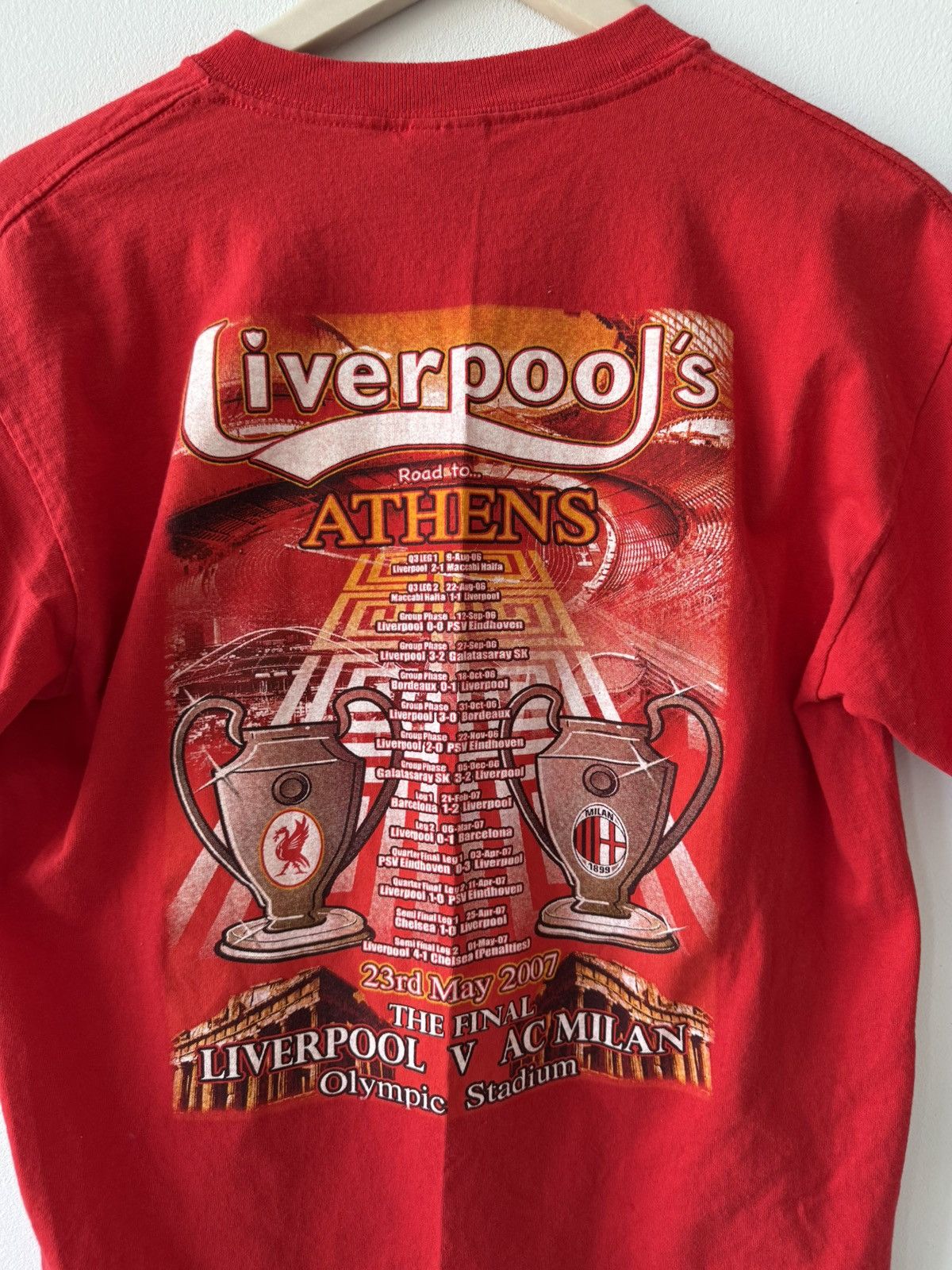 Vintage Liverpool-AC Milan 2007 Champions League Final T Shirt Size US M / EU 48-50 / 2 - 7 Thumbnail