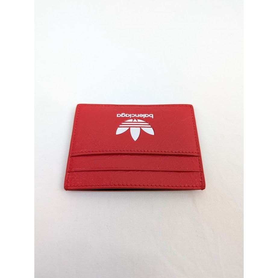 Adidas × Balenciaga o1rshd1 Q:3 /DUP/ Size:OS / Arena Lamb Card Holder Red/White Size ONE SIZE - 3 Thumbnail