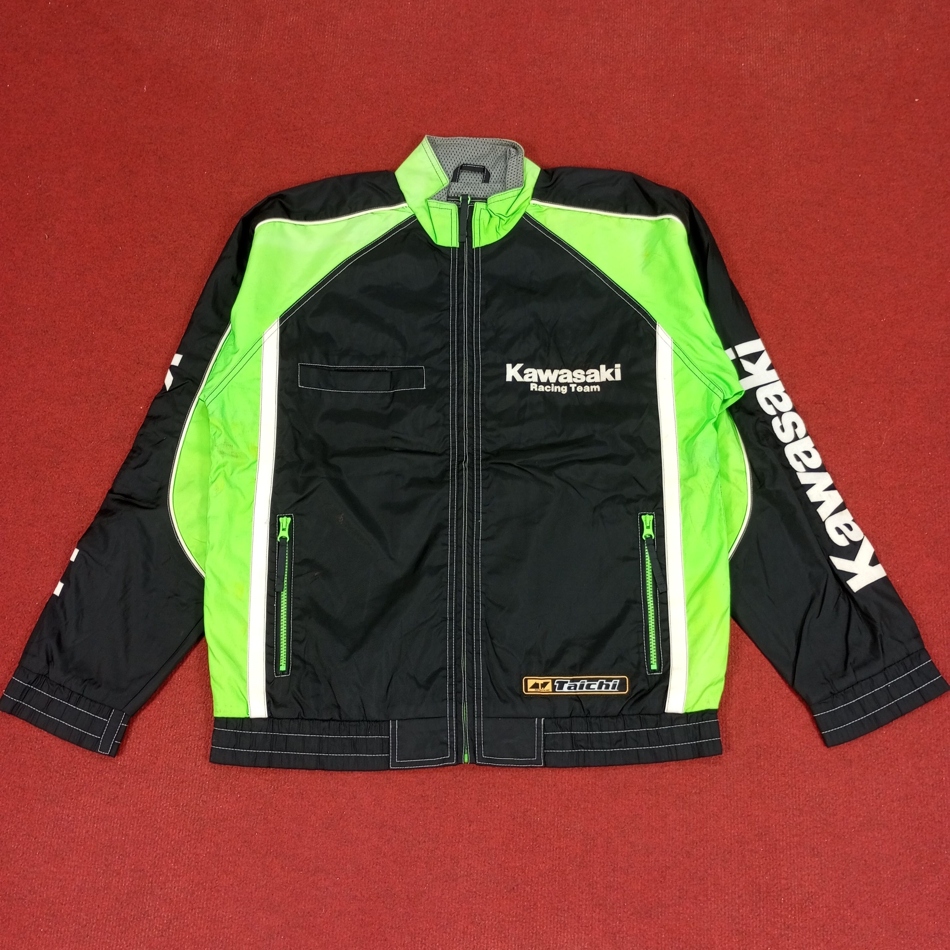 Japanese Brand × Vintage Kawasaki Racing Team Japanese Motorcycle Brand Jacket Size US L / EU 52-54 / 3 - 3 Thumbnail