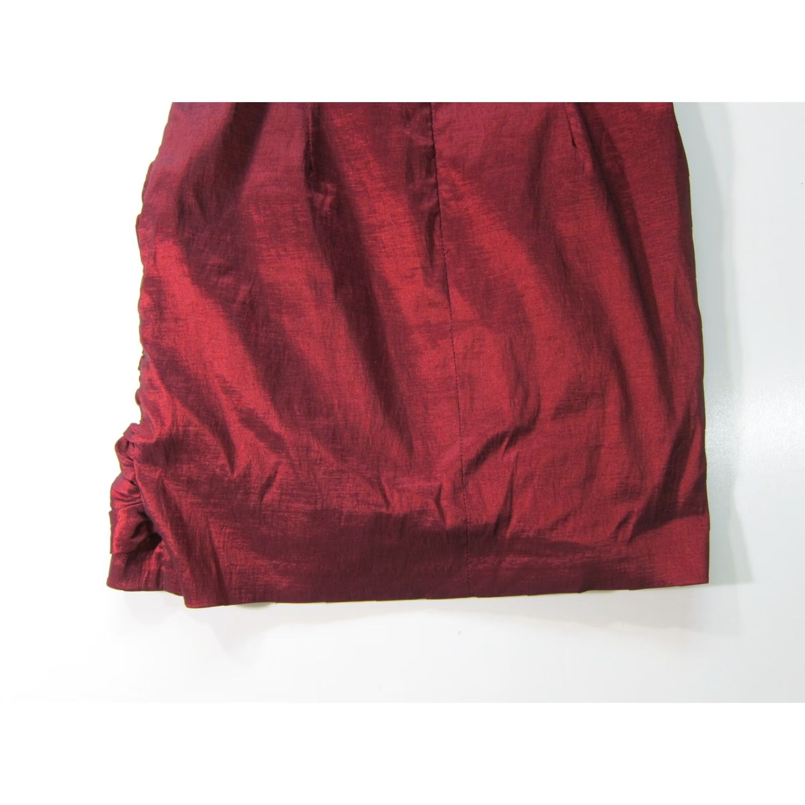 Jessica McClintock Vintage Jessica McClintock Red Satin Ruched Sleeveless Prom Cocktail Dress 6/M Size M / US 6-8 / IT 42-44 - 7 Thumbnail