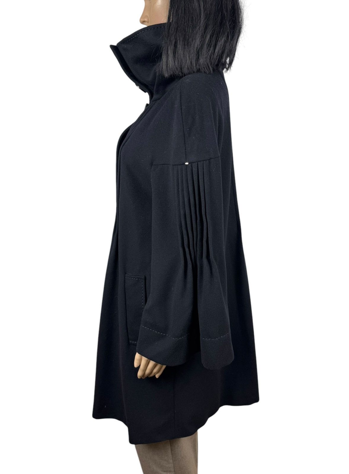 Sportmax Sportmax Virgin Wool Pleated Coat Mock Neck size IT46 US12 Size XL / US 12-14 / IT 48-50 - 7 Thumbnail