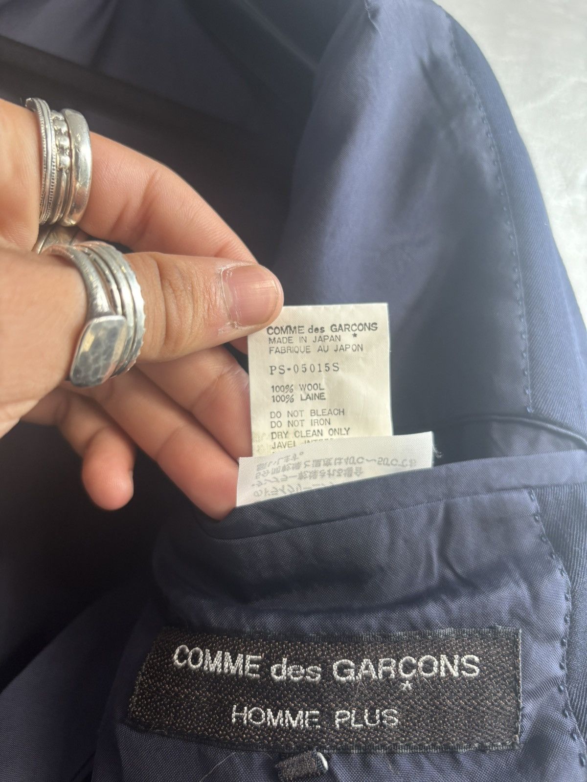 Comme des Garcons Homme Plus Comme Des Garcons Homme Plus 80s oversized wool blazer Size 48S - 16 Thumbnail