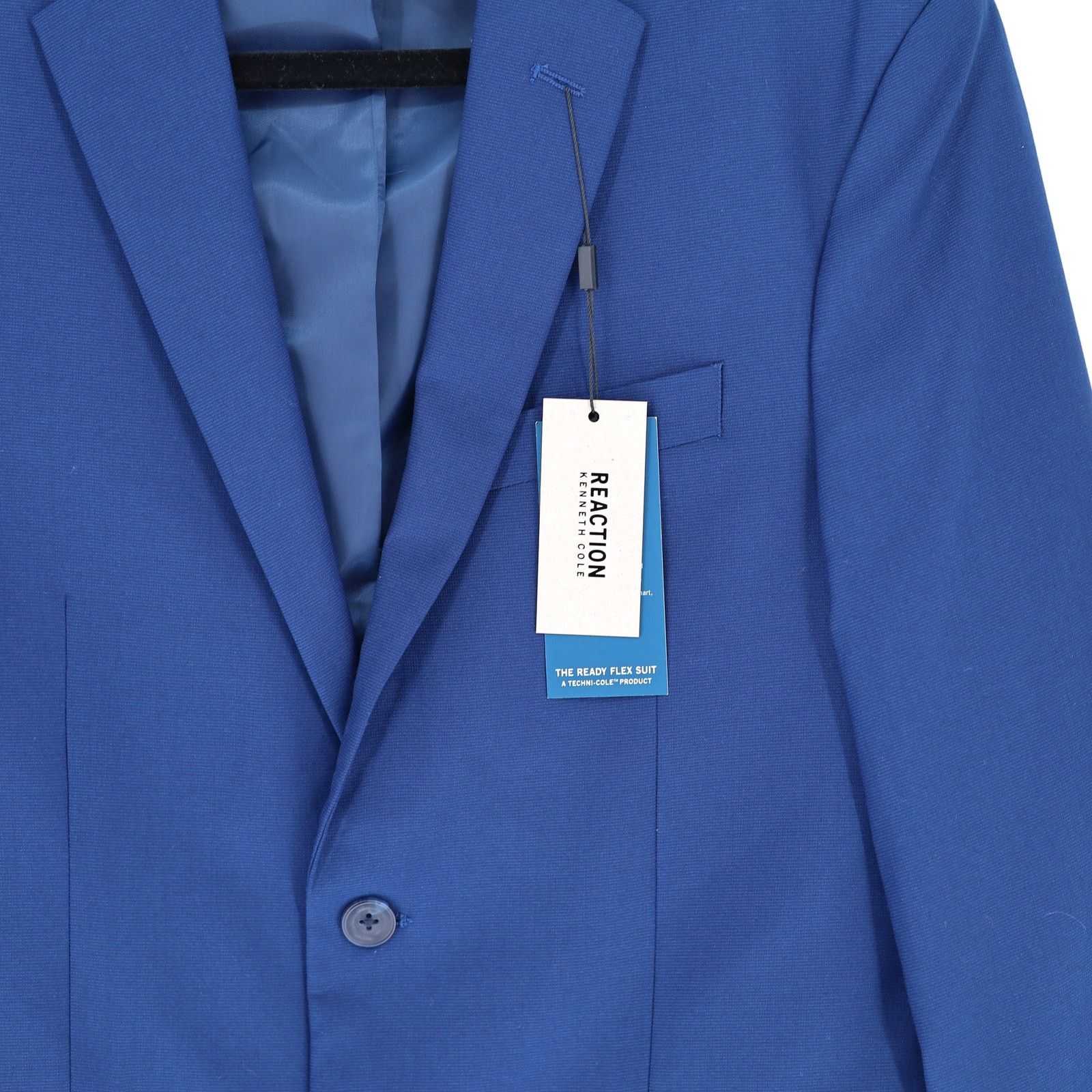 Kenneth Cole Kenneth Cole Reaction Men's Blue Classic Slim-Fit Blazer 38R Size 38R - 4 Thumbnail
