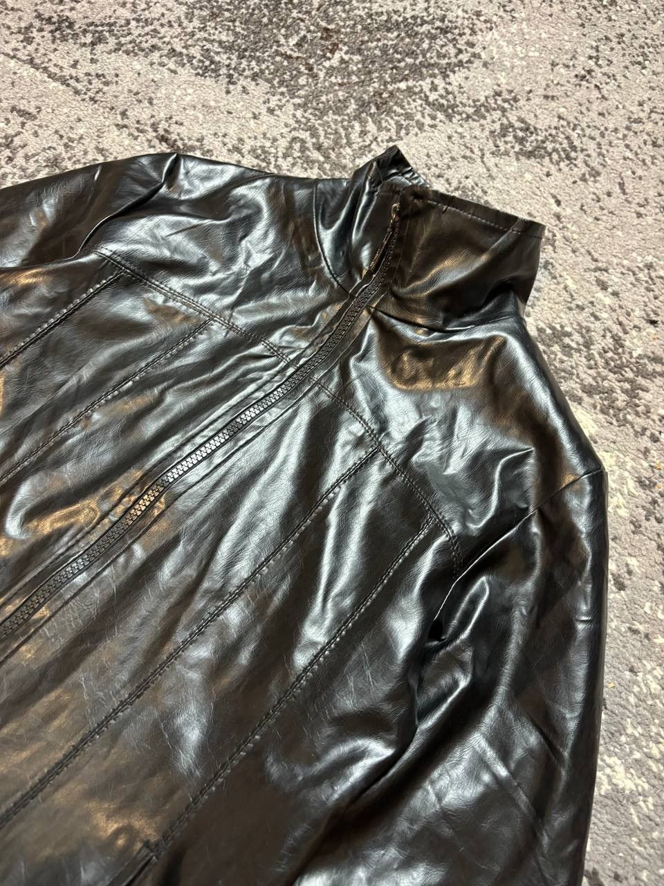 If Six Was Nine × Japanese Brand × Vintage Vintage Y2K Japan Lateks Leather Style Opium Owens Style Jac Size US S / EU 44-46 / 1 - 2 Thumbnail