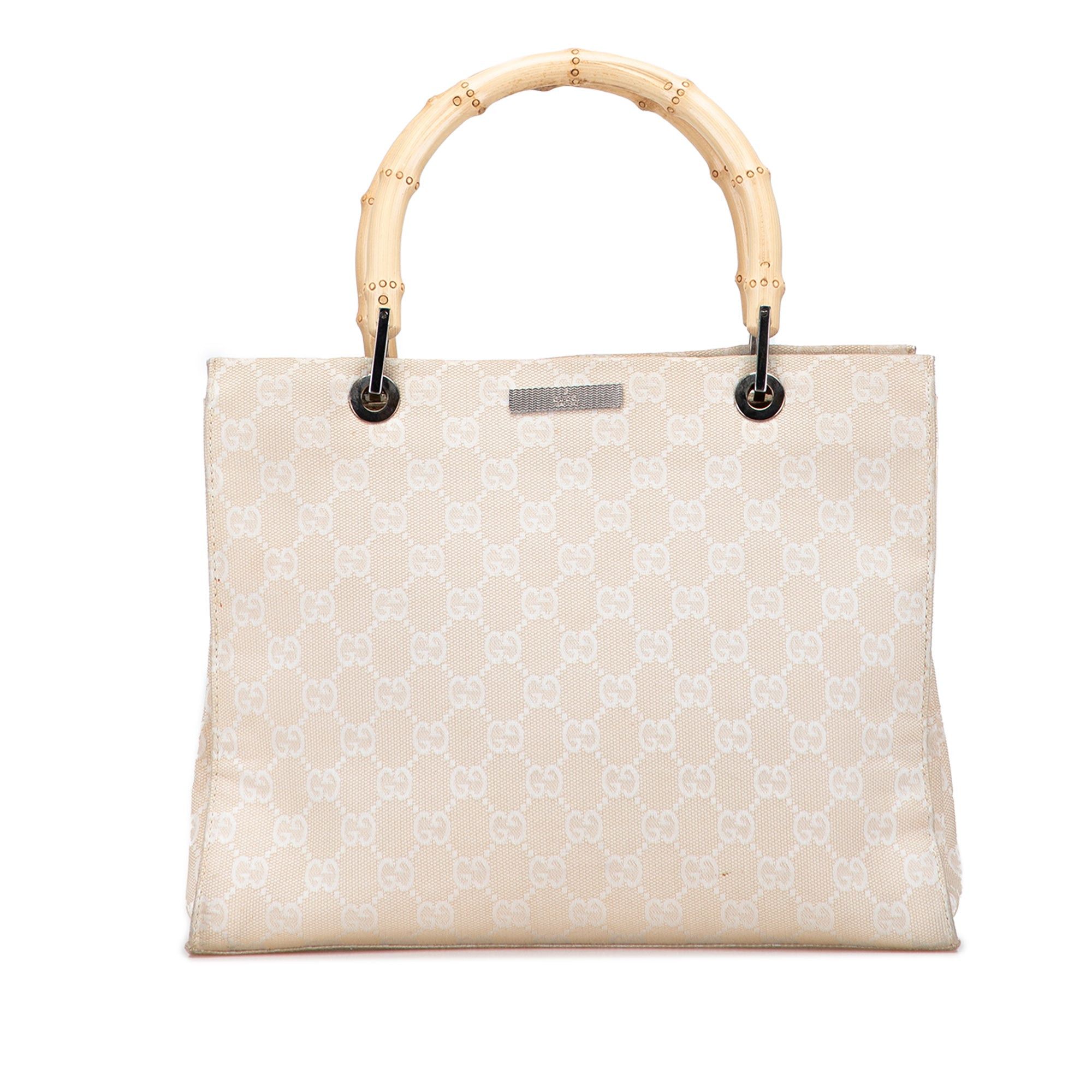 Gucci GG Canvas Bamboo Satchel Size ONE SIZE - 1 Thumbnail