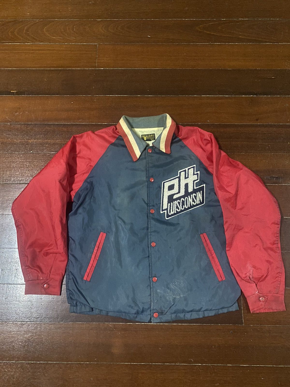 Sugar Cane Vtg Sugar Cane Style Eye wisconsin Embroidery Varsity Jacket Size US XL / EU 56 / 4 - 9 Thumbnail