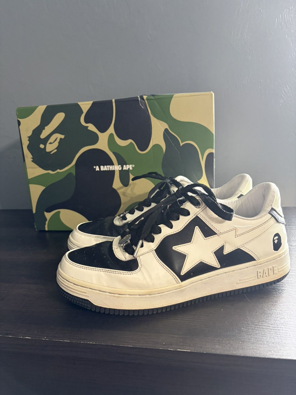 Bape × Coach Coach x Bapesta Jacquard 'Black' | Grailed