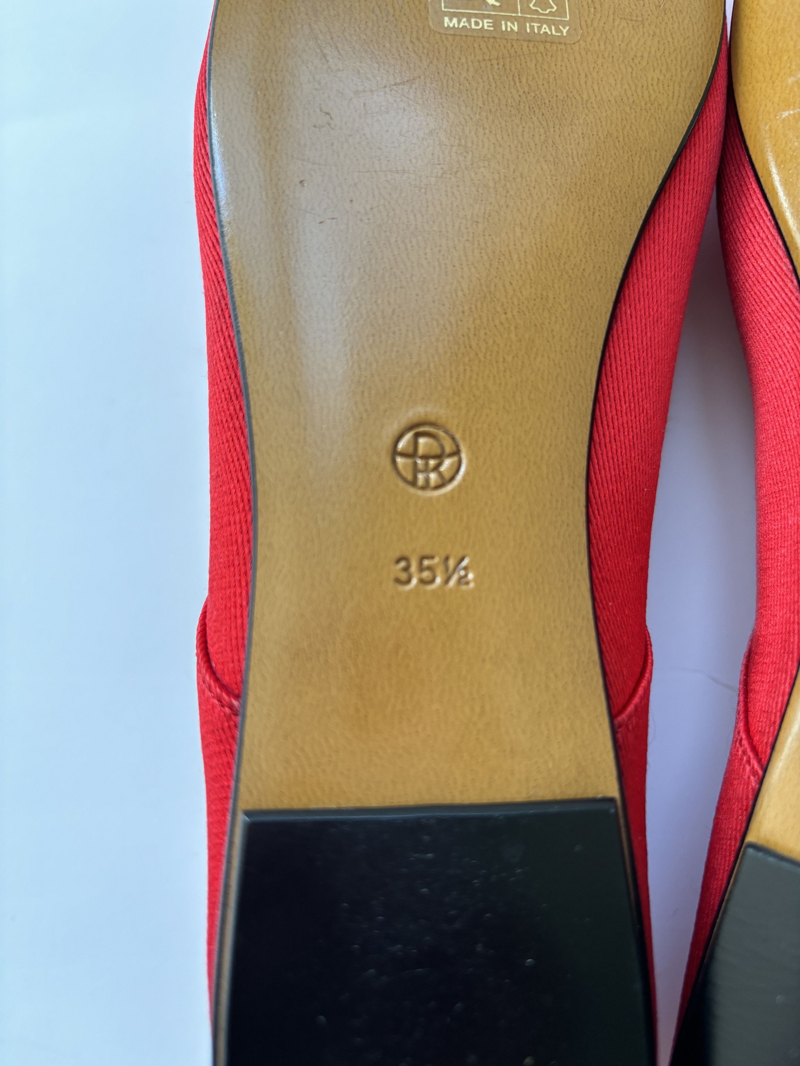 The Row ⚡️QUICK SALE⚡️The Row Red Satin Ballet Flats Size US 5.5 / IT 35.5 - 9 Thumbnail