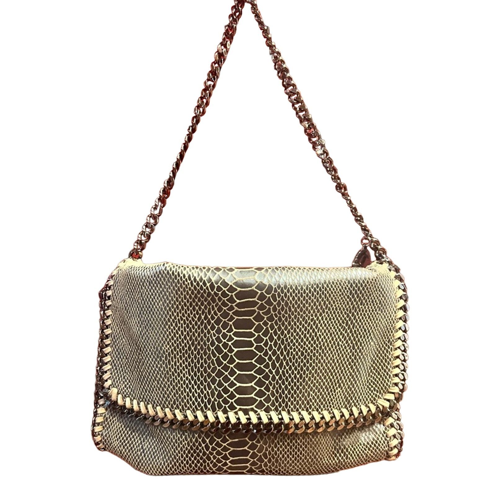 Stella McCartney Stella McCartney Eco Python Embossed Falabella Clutch Size ONE SIZE - 4 Thumbnail