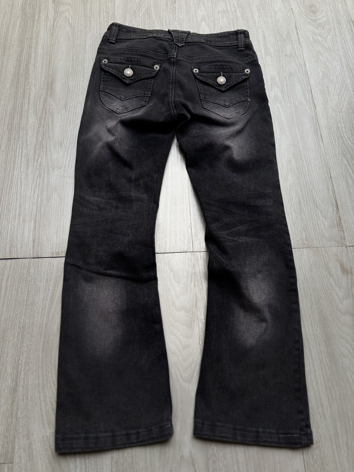 Japanese Brand THEORIA lace up flare jeans Size US 26 / EU 42 - 4 Thumbnail