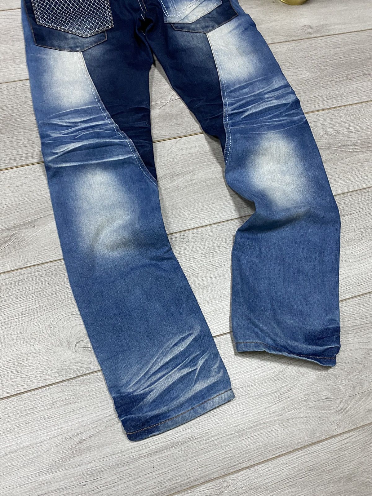 Vintage Jeans dirty Pants patch faded crashed denim y2k distressed Size US 32 / EU 48 - 10 Thumbnail