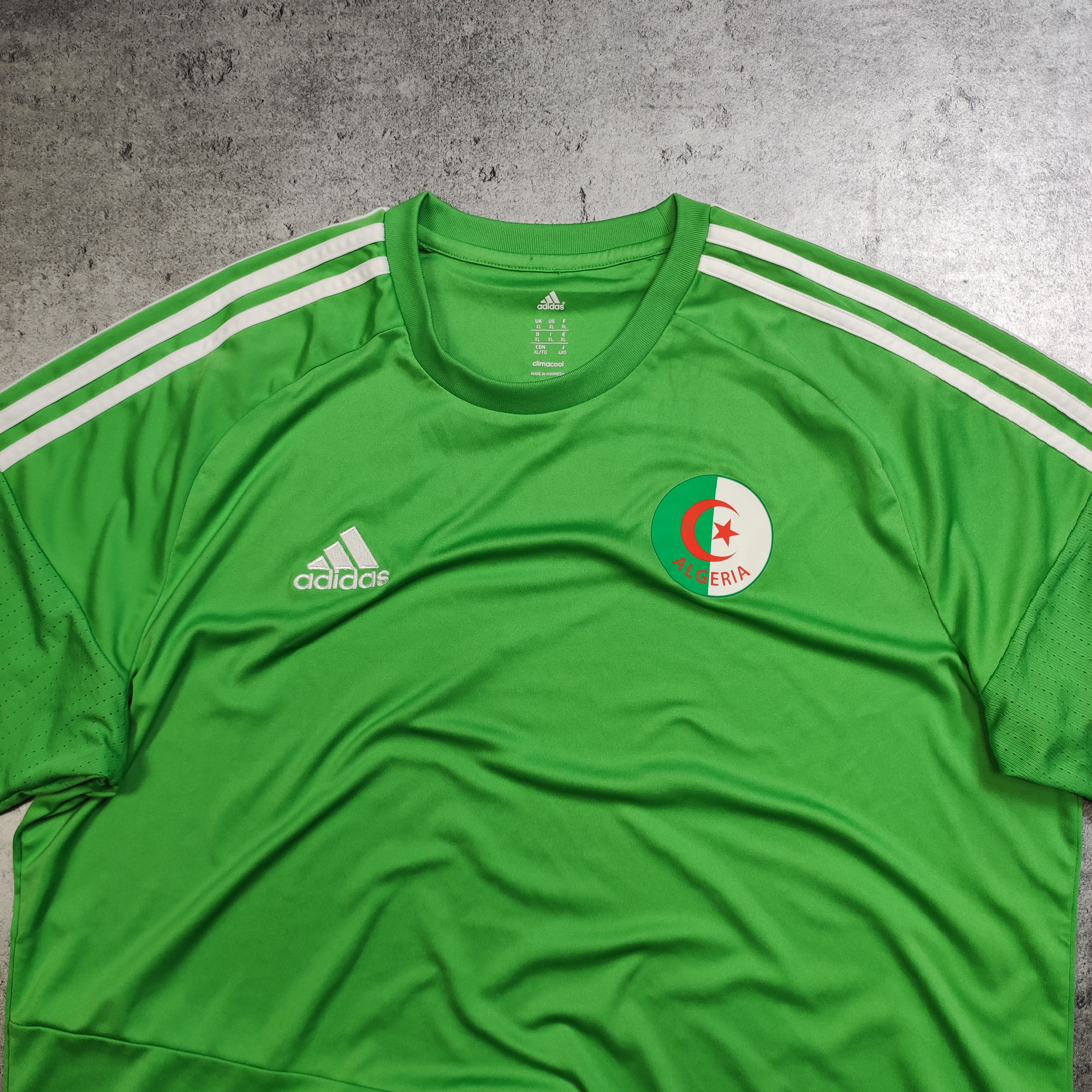 Vintage RARE Football Soccer 2016 Algeria Africa Home Adidas Jersey Size US XL / EU 56 / 4 - 3 Thumbnail