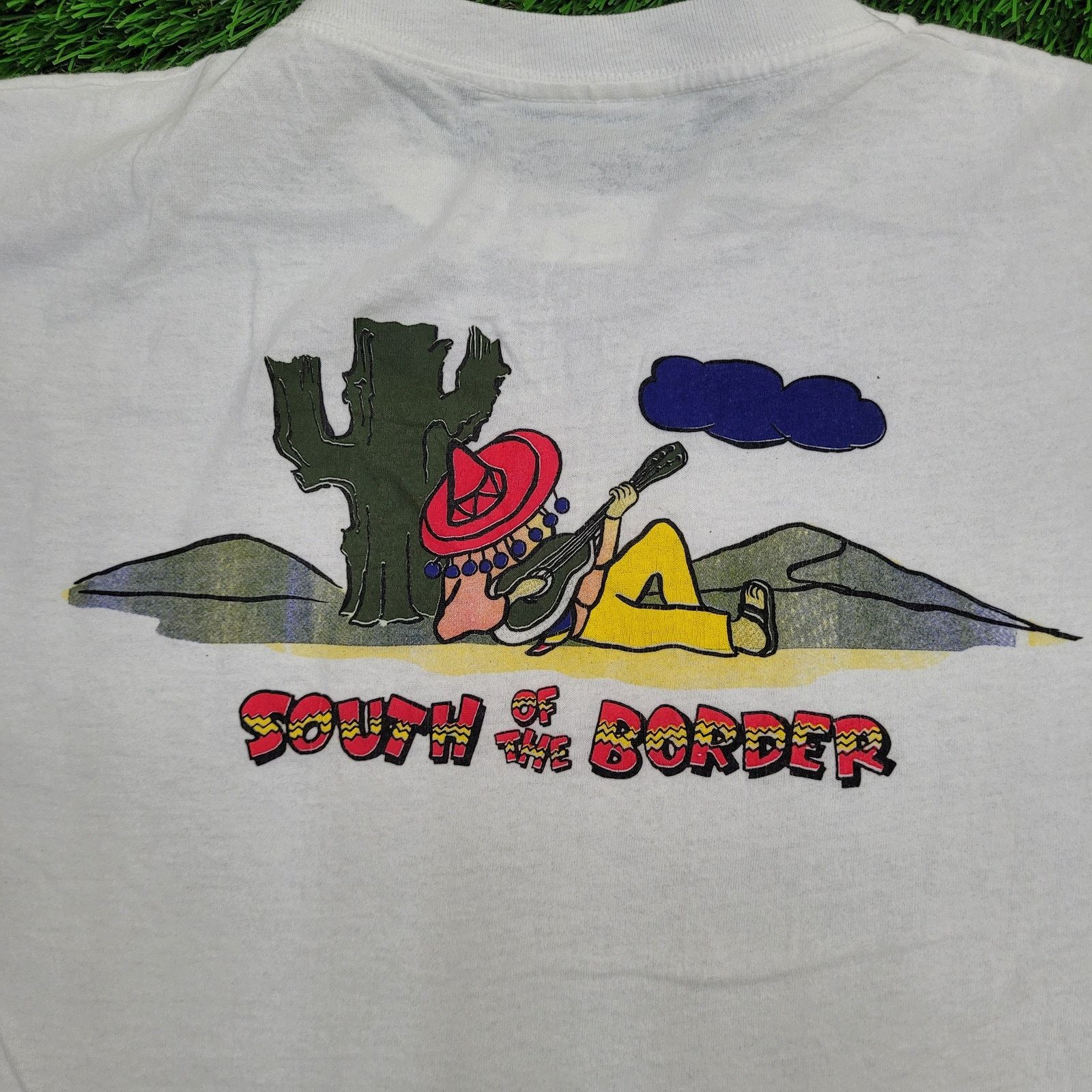Vintage VTG 90s Funny South of the Border Mexican Sombrero T-Shirt M Size US L / EU 52-54 / 3 - 2 Thumbnail