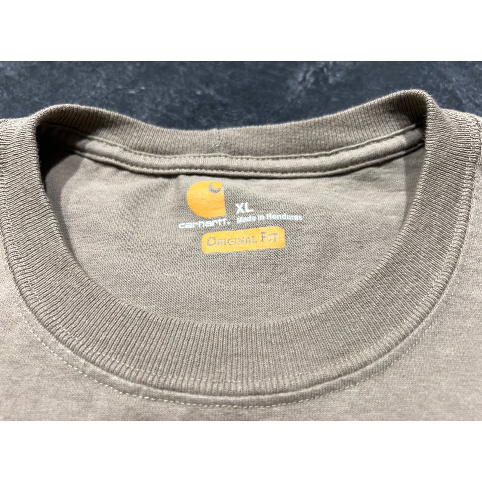 Carhartt Carhartt T-Shirt Shirt Short Sleeve Men XL Beige Pocket Loose Fit Size US XL / EU 56 / 4 - 4 Thumbnail