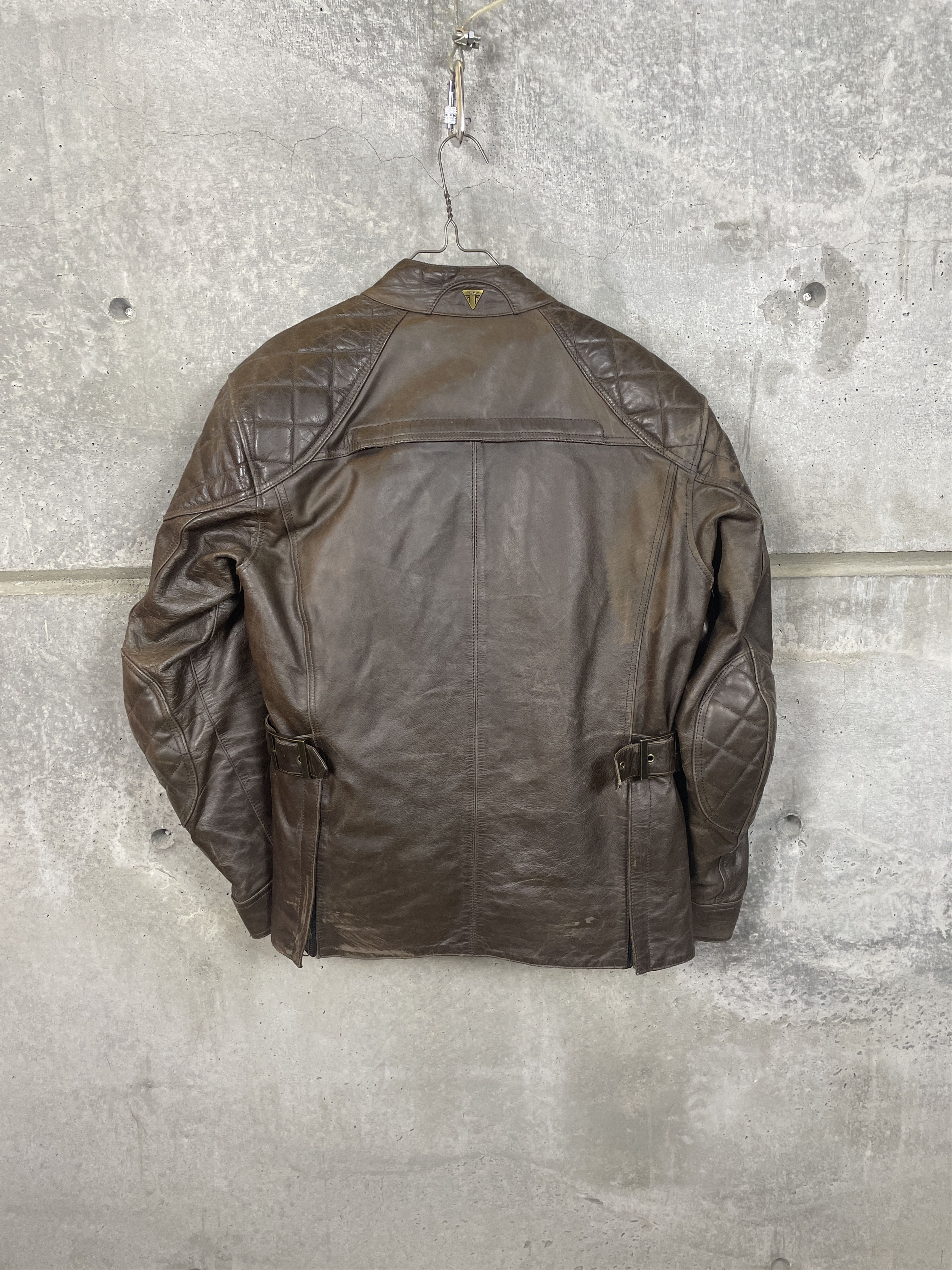Other $358 Triumph Beaufort Leather Motorcycle Jacket Size US S / EU 44-46 / 1 - 2 Thumbnail
