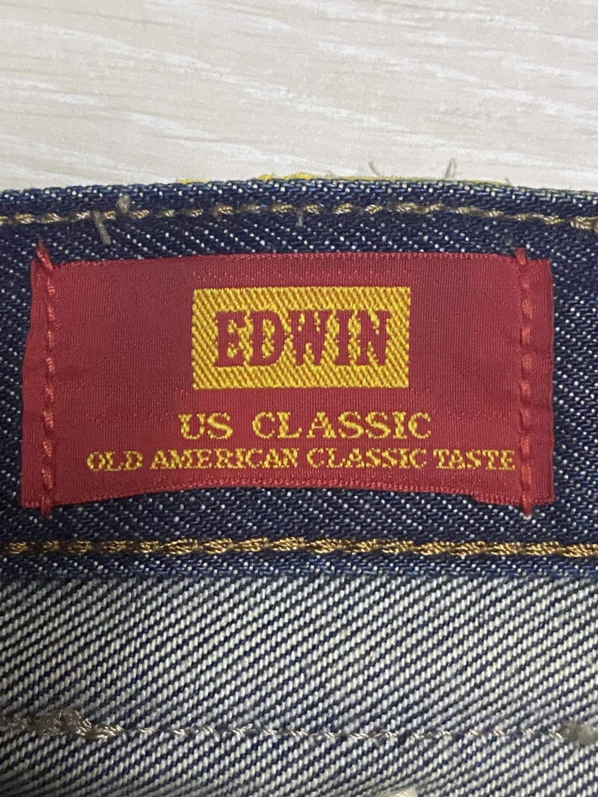 Edwin W40 Edwin Us Classic Navy Blue Distressed Jeans Size US 40 / EU 56 - 13 Thumbnail