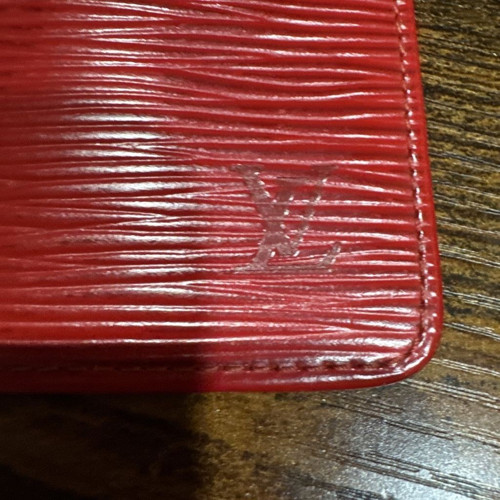 Louis Vuitton Louis Vuitton Red Epi Leather Pochette Cles Size ONE SIZE - 6 Thumbnail