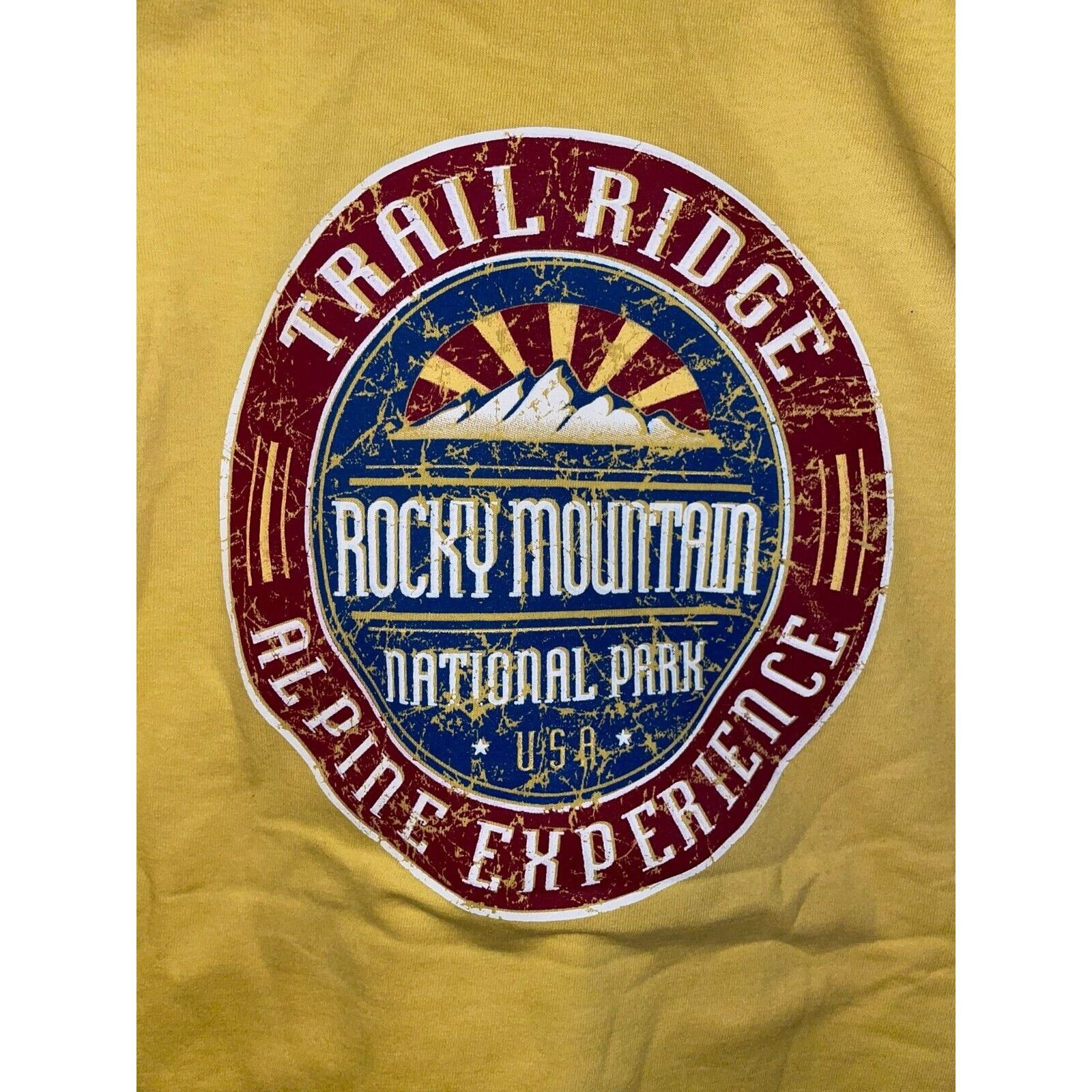 Anvil 90s Rocky Mountain Alpine Ski Yellow Shirt Long Sleeve Size US M / EU 48-50 / 2 - 5 Thumbnail