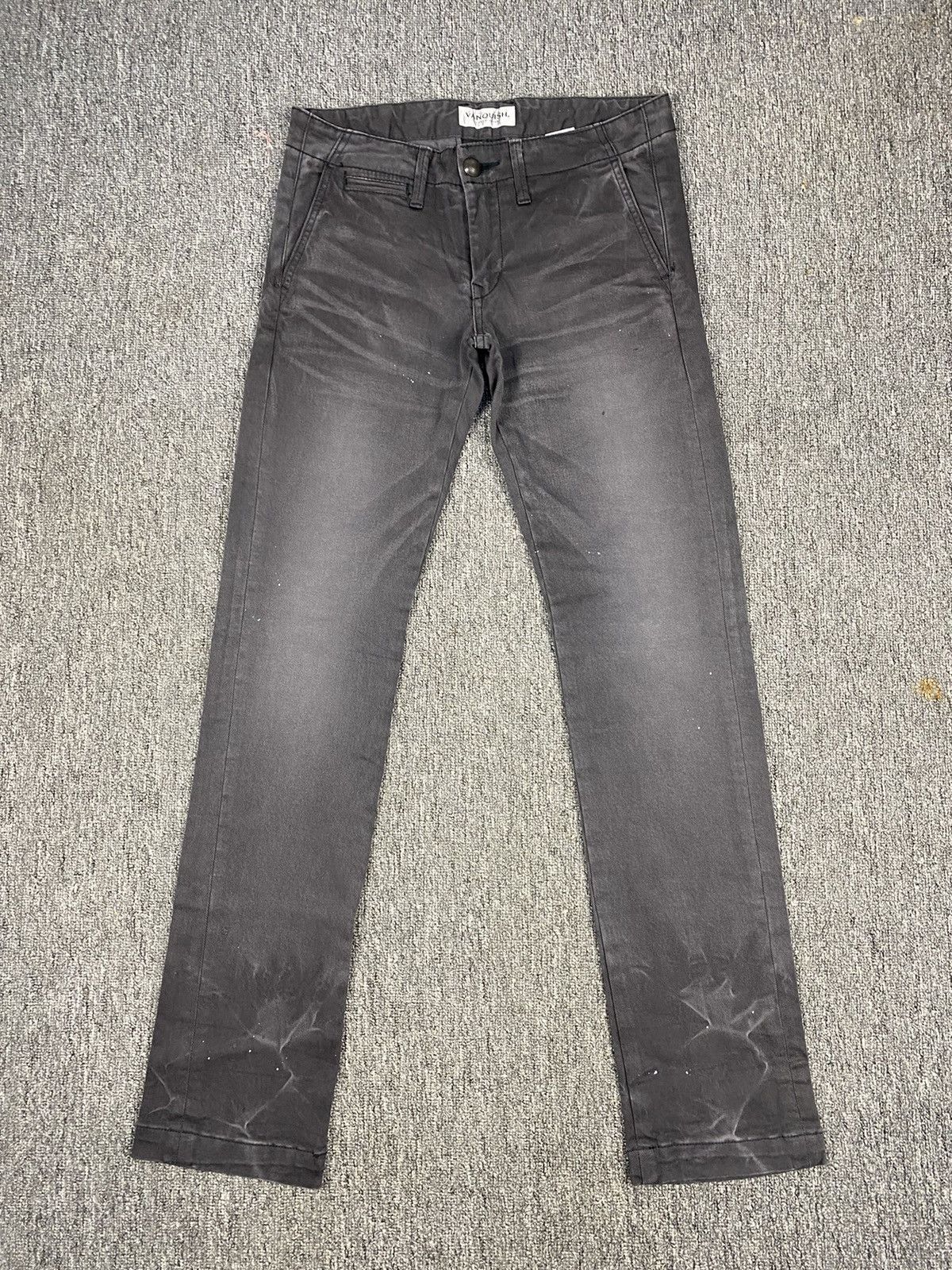 Japanese Brand × Vanquish Vanquish Japan Slim Fit Washed Black Denim Jeans – Size 30 Size US 30 / EU 46 - 1 Thumbnail