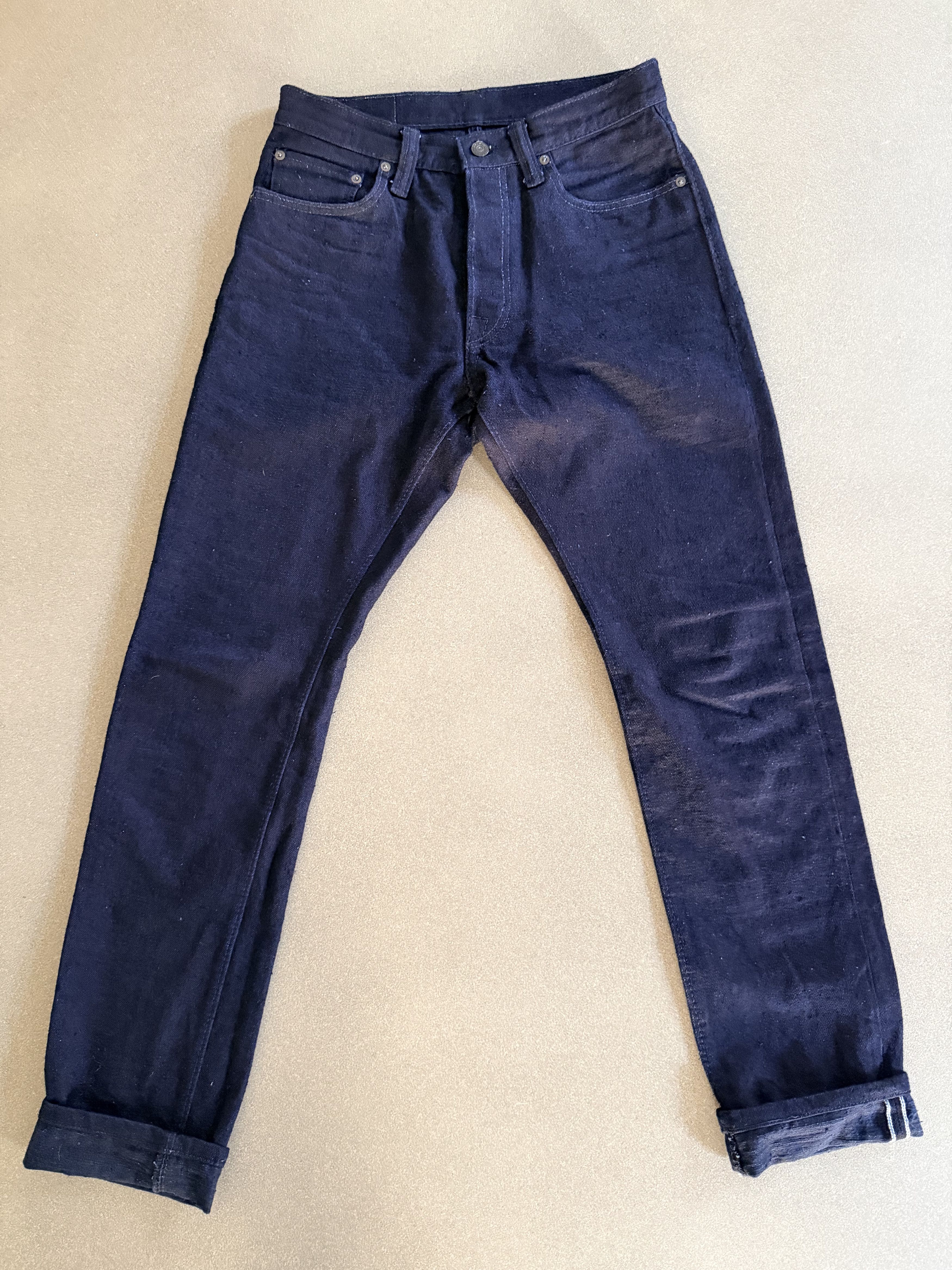 Pure Blue Japan Pure Blue Japan XX-019 Dark Indigo Selvedge Jeans Size US 31 - 1 Thumbnail