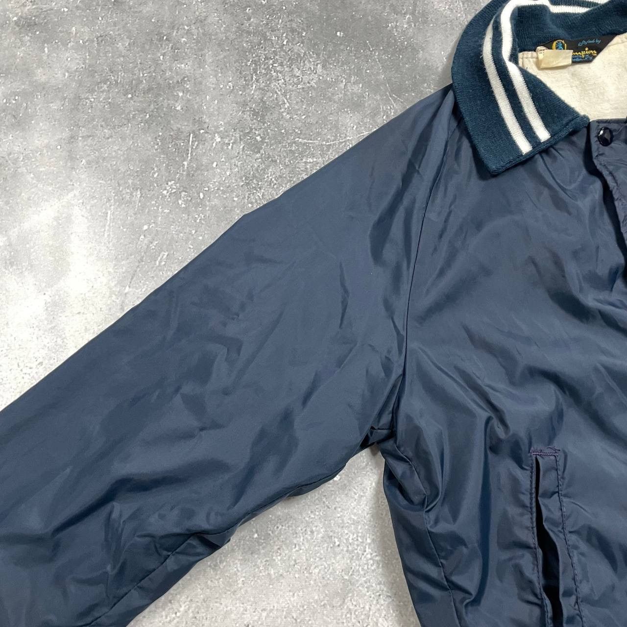 Champion Vintage 60s 70s Champion Running Man Bomber Jacket USA Blue Size US S / EU 44-46 / 1 - 11 Thumbnail