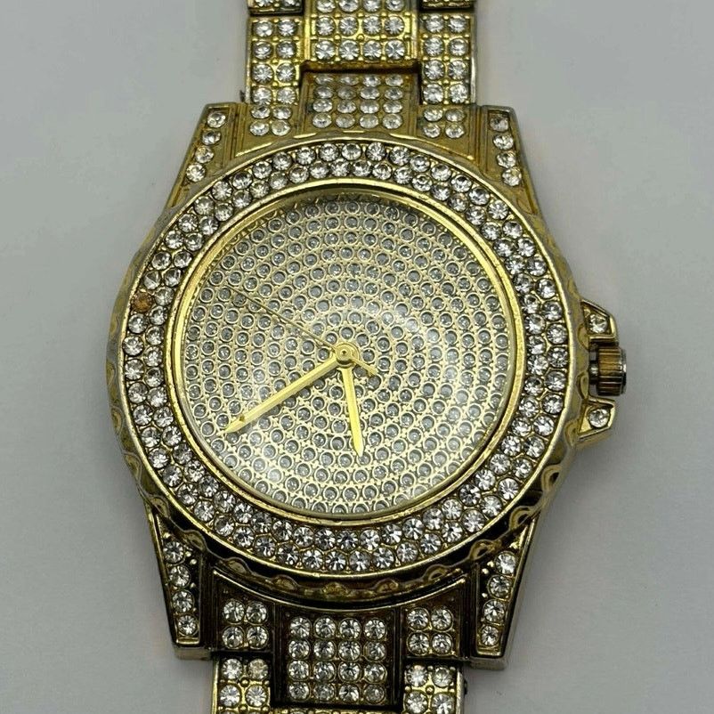 Other Gold Bling Men’s Watch Size ONE SIZE - 3 Thumbnail