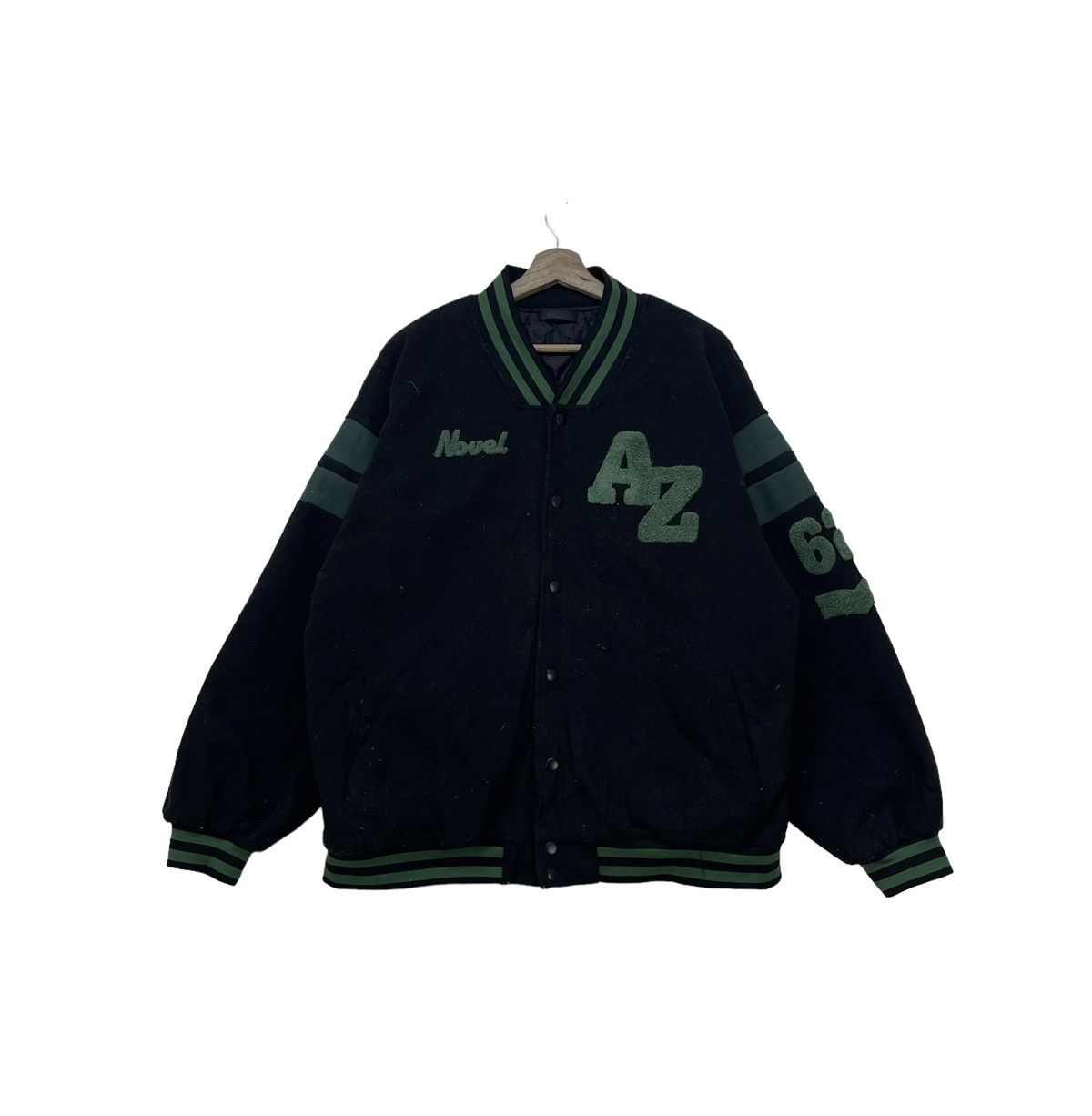 45rpm Japanese Brand AZ Wool Varsity Jacket Size US L / EU 52-54 / 3 - 1 Thumbnail