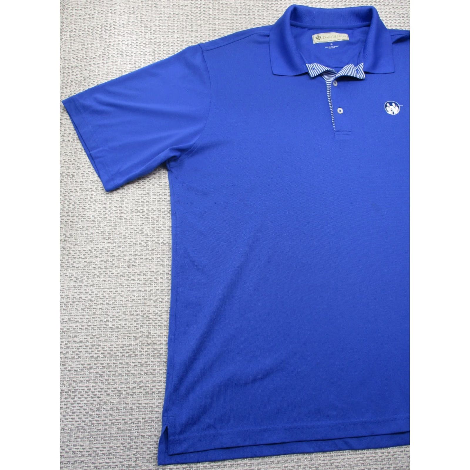 Vintage Donald Ross Polo Shirt Unisex Adults XL Short Sleeve Blue Preppy Golf Casual Button Collar Logo Collection: Turtle Creek Mens Womens? Size US XL / EU 56 / 4 - 2 Thumbnail