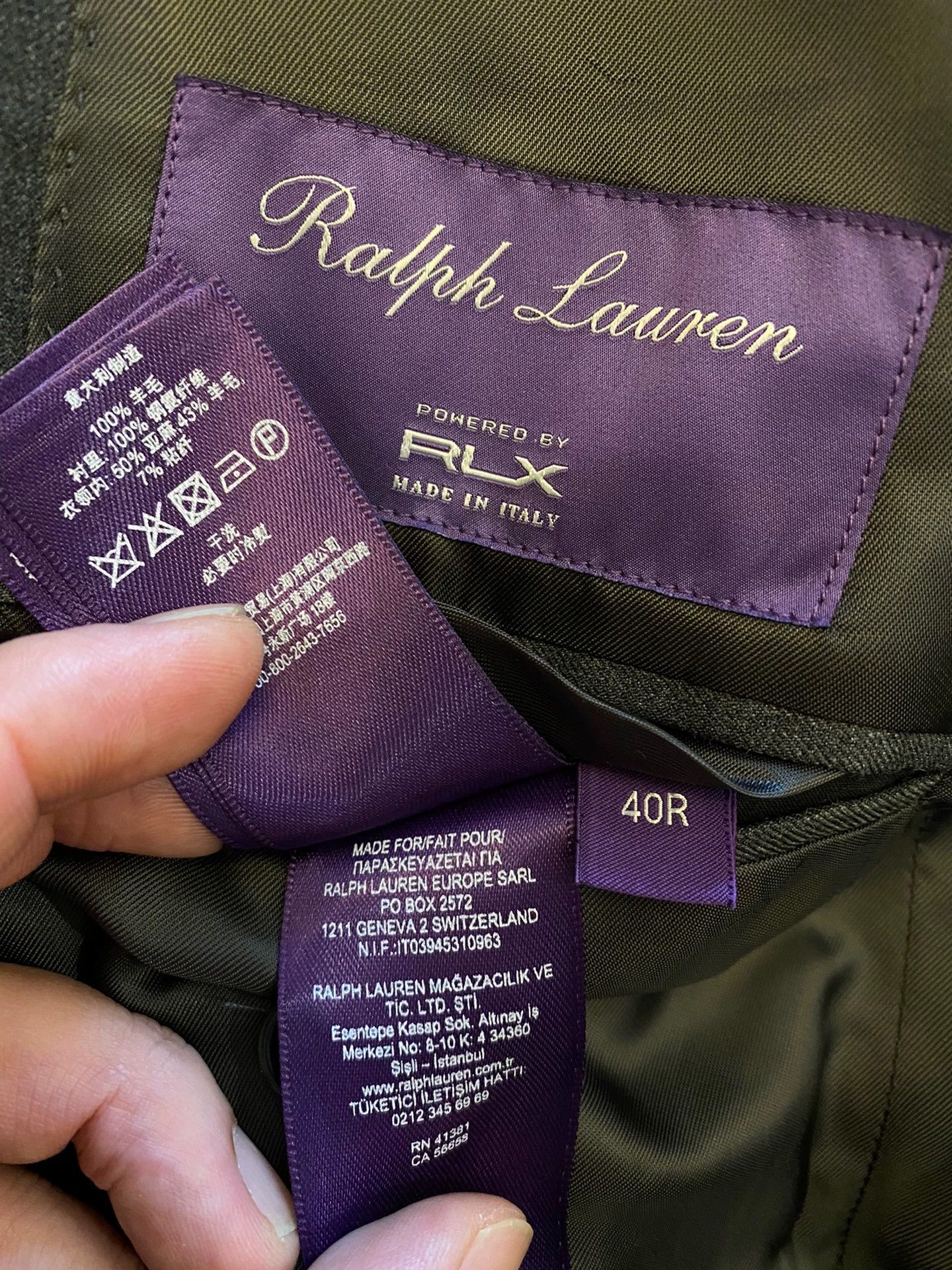 Polo Ralph Lauren RRL Purple Label Charcoal Wool Suit 40R NWT Italy Size 40R - 6 Thumbnail